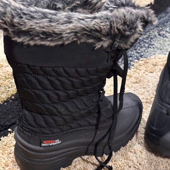 Ice Fields Women's Shirley Black 2 Tall Winter Boots Size 8 - Picture 14 of 15